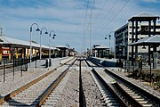 TEXRail Grapevine-Main Street station, December 2018.