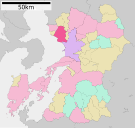 Lokasi Tamana di Prefektur Kumamoto