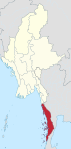 Tanintharyi Region in Myanmar.svg