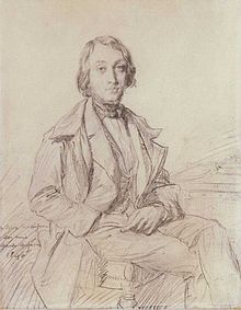 Et portræt af Félix Ravaisson af Théodore Chassériau
