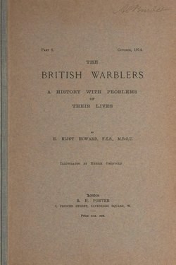 The British Warblers A History with Problems of Their Lives - 9 of 9.djvu