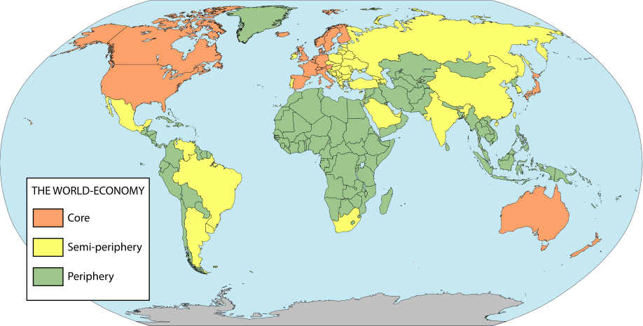 Центры мировой экономики страны. Мир система Валлерстайн ядро периферия. Мир система карта Валлерстайн. Страны центра периферии и полупериферии карта. Периферия и полупериферия Валлерстайн.