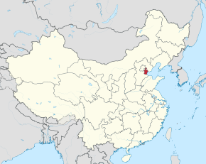 Kart over Tianjin