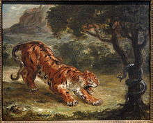 Delacroix, Tigre contro un serpente, 1862, Corcoran Gallery of Art.