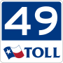 Thumbnail for File:Toll Texas 49 new.svg