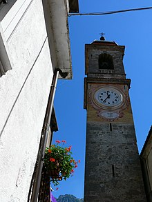 Il campanile di Magasa del 1700