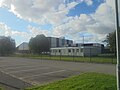 Thumbnail for File:Tower block and Portakabin, Wetherby High School (11th September 2019).jpg