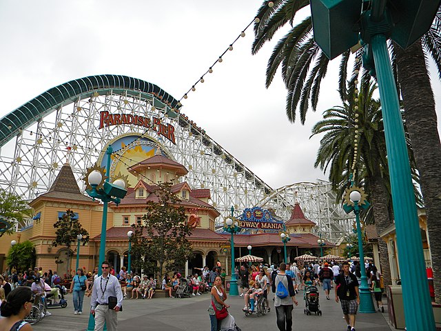 Victorian-style architecture in Paradise Pier in 2010