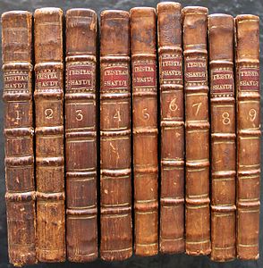 Tristram Shandy First edition spines