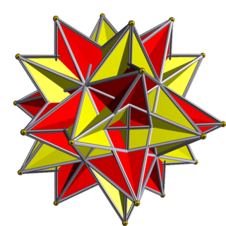 Compound of two great icosahedra Polyhedral compound