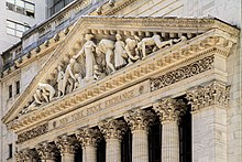 Detail of New York Stock Exchange Building