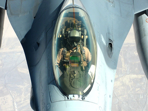 Piloot van een F-16.