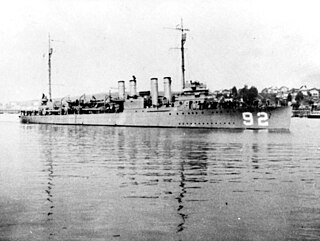 USS <i>Gridley</i> (DD-92) Wickes-class destroyer