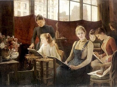 Le Cours de dessin (1891), locatie onbekend.