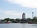 Haventje, vuurtoren en radarstation