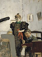 Vallotton at the Natanson's (1897) by Édouard Vuillard