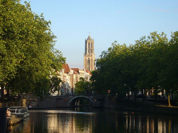 Dom Tower in the city of Utrecht.