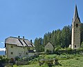 * Nomination: Old parish church in La Val - demolished partially in 1930 - on the left the old rectory --Moroder 10:06, 12 October 2013 (UTC) * Review I know it's due to the tower, but that is a lot of empty sky. Mattbuck 10:20, 19 October 2013 (UTC) Comment What shell I do? --Moroder 17:55, 19 October 2013 (UTC)