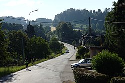Silnice procházející obcí