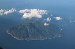 View of Mikurajima from aircraft.jpg