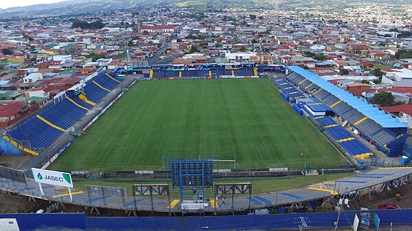 Aerial take of José Rafael "Fello" Meza Stadium