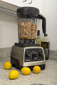 A Vitamix blender on a countertop. Vitamix Blender.jpg
