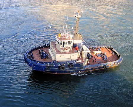 The tugboat Woona in Sydney Harbour, Australia
