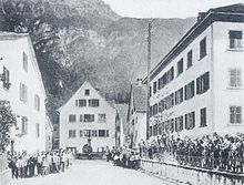 Historisches Bild der alten Schule Walenstadt