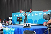 Deutsch: Gewichtheben bei den Olympischen Jugendspielen 2018; Tag 1, 7. Oktober 2018; Jungen 56 kg English: Weightlifting at the 2018 Summer Youth Olympics at 7 October 2018 – Boys' 56 kg