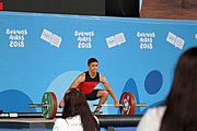 Deutsch: Gewichtheben bei den Olympischen Jugendspielen 2018; Tag 2, 10. Oktober 2018; Jungen 62 kg English: Weightlifting at the 2018 Summer Youth Olympics at 8 October 2018 – Boys' 62 kg