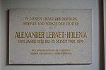 Alexander Lernet-Holenia – Gedenktafel