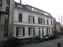 Wuppertal, Lederstr. 5 + 5a, Schrägsicht von links, Bild 2