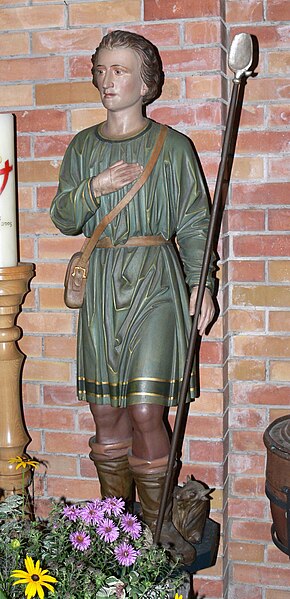 File:Zogenweiler Pfarrkirche Figur Heiliger.jpg