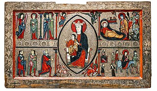 <i>Altar frontal from Cardet</i> 13th century alter front
