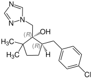 (R, R) -Enantiomero Metconazolo formula strutturale V1.svg