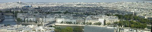 View of Paris from the Tour Zamansky, Campus de Jussieu