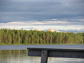 Вид на северо-восточную часть озера Контоккиярви летом 2009 года
