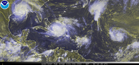 slika prikazuje stanje tropskih oluja 1. septembra 2008. u 18:00 po UTC-u