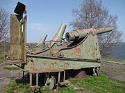 6 inch model 1877 siege gun on fortress carriage