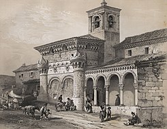 1844, España artística y monumental, vistas y descripción de los sitios y monumentos más notables de españa, vol 2, San Miguel de Guadalajara (cropped).jpg