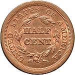 1/2 cent, back