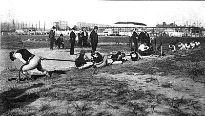 Tug of war competition at the 1904 Games 1904 tug of war.jpg
