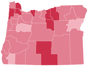 1908 Oregon Presidential Results by County.svg
