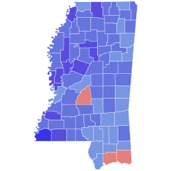 1979 Mississippi gubernatorial election results map by county.svg