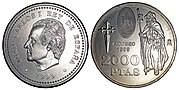 2.000 pesetas (1999) (R/) [8]Xacobeo 1999