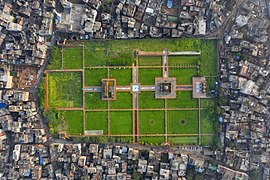 Arial view of Lalbagh Qila