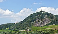 Drachenfels, view from Mehlem