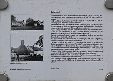 Infotafel Gut Schönthal