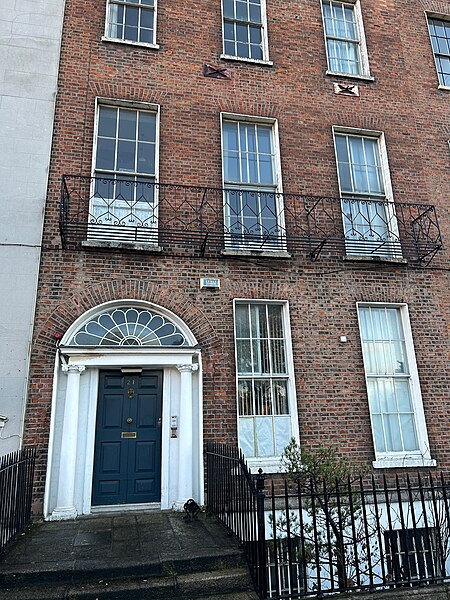 Site of the filming of Girl's apartment on Mountjoy Square.