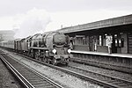 34004 at Tonbridge railway station (1960s).jpg